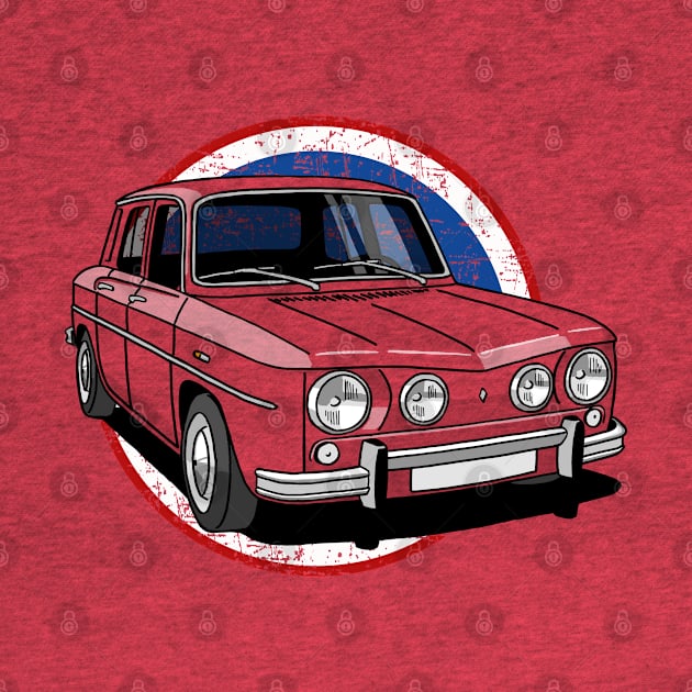 French classic saloon with french flag background by jaagdesign